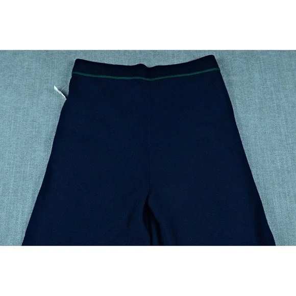 Caroline Constas Pant's Women L Navy Blue Wide-Leg Pull On NEW - Picture 9 of 10